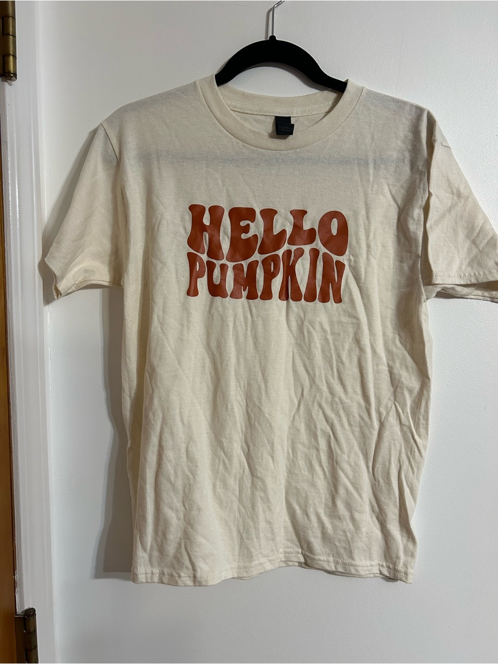 Gildan Cream Tee with Rust